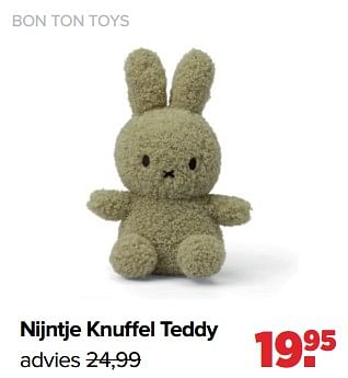 Aanbiedingen Bon ton toys nijntje knuffel teddy - Bon Ton Toys - Geldig van 05/06/2023 tot 01/07/2023 bij Baby-Dump