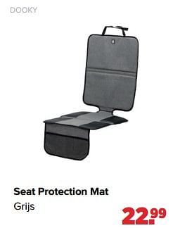 Aanbiedingen Dooky seat protection mat grijs - Dooky - Geldig van 05/06/2023 tot 01/07/2023 bij Baby-Dump