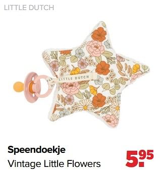 Aanbiedingen Little dutch speendoekje vintage little flowers - Little Dutch - Geldig van 05/06/2023 tot 01/07/2023 bij Baby-Dump
