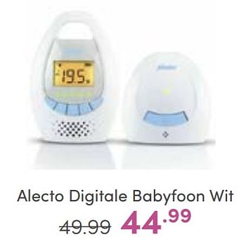 Aanbiedingen Alecto digitale babyfoon wit - Alecto - Geldig van 18/06/2023 tot 24/06/2023 bij Baby & Tiener Megastore