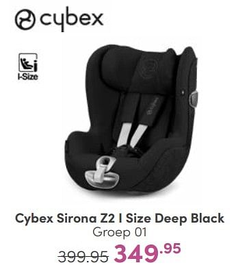 Aanbiedingen Cybex sirona z2 i size deep black - Cybex - Geldig van 18/06/2023 tot 24/06/2023 bij Baby & Tiener Megastore