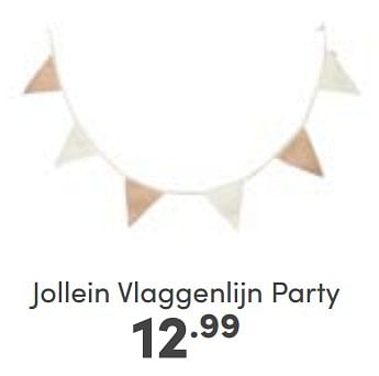 Aanbiedingen Jollein vlaggenlijn party - Jollein - Geldig van 18/06/2023 tot 24/06/2023 bij Baby & Tiener Megastore