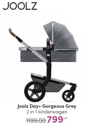 Aanbiedingen Joolz day+ gorgeous grey 2 in 1 kinderwagen - Joolz - Geldig van 18/06/2023 tot 24/06/2023 bij Baby & Tiener Megastore