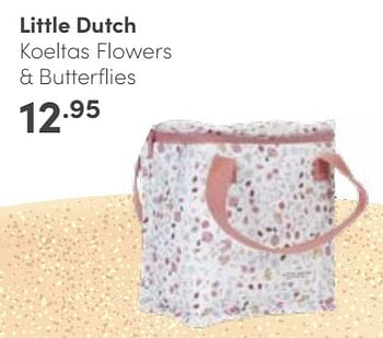 Aanbiedingen Little dutch koeltas flowers + butterflies - Little Dutch - Geldig van 18/06/2023 tot 24/06/2023 bij Baby & Tiener Megastore