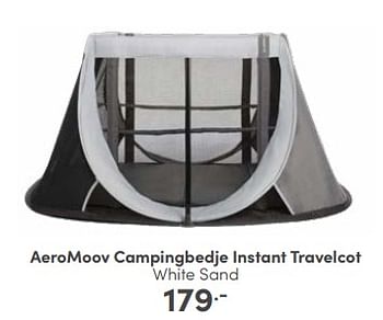 Aanbiedingen Aeromoov campingbedje instant travelcot white sand - Aeromoov - Geldig van 18/06/2023 tot 24/06/2023 bij Baby & Tiener Megastore