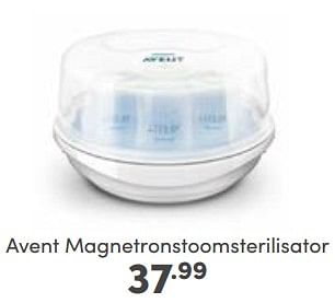 Aanbiedingen Avent magnetronstoomsterilisator - Philips - Geldig van 18/06/2023 tot 24/06/2023 bij Baby & Tiener Megastore
