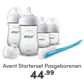 Aanbiedingen Avent starterset pasgeborenen - Philips - Geldig van 18/06/2023 tot 24/06/2023 bij Baby & Tiener Megastore