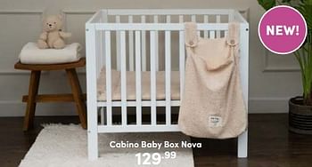 Aanbiedingen Cabino baby box nova - Cabino - Geldig van 18/06/2023 tot 24/06/2023 bij Baby & Tiener Megastore