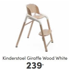 Aanbiedingen Kinderstoel giraffe wood white - Bugaboo - Geldig van 18/06/2023 tot 24/06/2023 bij Baby & Tiener Megastore