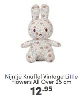 Aanbiedingen Nijntje knuffel vintage little flowers all over - Nijntje - Geldig van 18/06/2023 tot 24/06/2023 bij Baby & Tiener Megastore