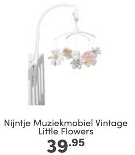 Aanbiedingen Nijntje muziekmobiel vintage little flowers - Nijntje - Geldig van 18/06/2023 tot 24/06/2023 bij Baby & Tiener Megastore