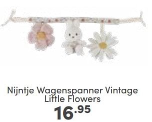 Aanbiedingen Nijntje wagenspanner vintage little flowers - Nijntje - Geldig van 18/06/2023 tot 24/06/2023 bij Baby & Tiener Megastore
