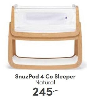 Aanbiedingen Snuzpod 4 co sleeper natural - Snüzpod4 - Geldig van 18/06/2023 tot 24/06/2023 bij Baby & Tiener Megastore