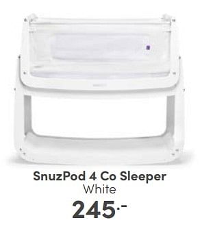 Aanbiedingen Snuzpod 4 co sleeper white - Snüzpod4 - Geldig van 18/06/2023 tot 24/06/2023 bij Baby & Tiener Megastore