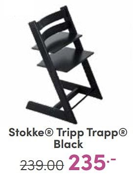 Aanbiedingen Stokke tripp trapp black - Stokke - Geldig van 18/06/2023 tot 24/06/2023 bij Baby & Tiener Megastore