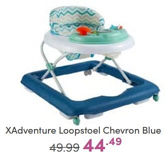 Aanbiedingen Xadventure loopstoel chevron blue - Xadventure - Geldig van 18/06/2023 tot 24/06/2023 bij Baby & Tiener Megastore