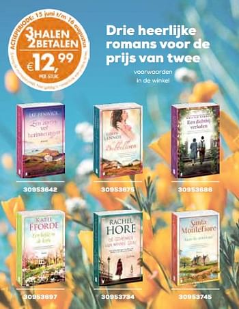 Aanbiedingen Drie heerlijke romans voor de prijs van twee - Huismerk - Supra Bazar - Geldig van 15/06/2023 tot 20/07/2023 bij Supra Bazar