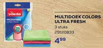 Aanbiedingen Multidoek colors ultra fresh - Vileda - Geldig van 15/06/2023 tot 20/07/2023 bij Supra Bazar