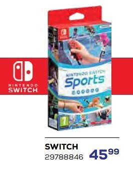 Aanbiedingen Switch sports - Nintendo - Geldig van 15/06/2023 tot 20/07/2023 bij Supra Bazar