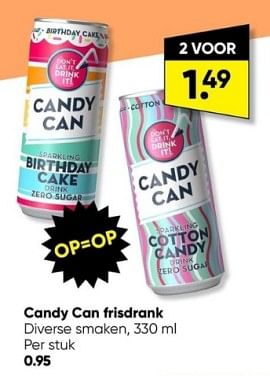 Aanbiedingen Candy can frisdrank - Candy Can - Geldig van 19/06/2023 tot 02/07/2023 bij Big Bazar