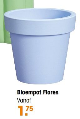 Aanbiedingen Bloempot flores - Huismerk - Kwantum - Geldig van 22/06/2023 tot 25/06/2023 bij Kwantum