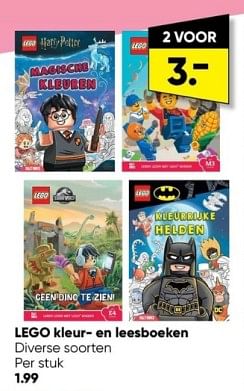 Aanbiedingen Lego kleur- en leesboeken - Huismerk - Big Bazar - Geldig van 19/06/2023 tot 02/07/2023 bij Big Bazar