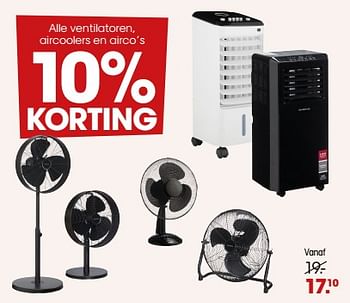 Aanbiedingen Alle ventilatoren, aircoolers en airco’s - Huismerk - Kwantum - Geldig van 26/06/2023 tot 02/07/2023 bij Kwantum
