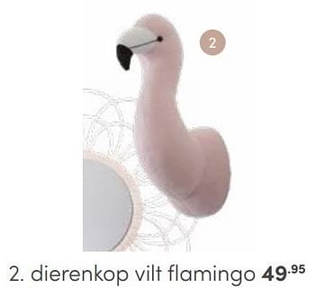 Aanbiedingen Dierenkop vilt flamingo - Huismerk - Baby &amp; Tiener Megastore - Geldig van 25/06/2023 tot 08/07/2023 bij Baby & Tiener Megastore