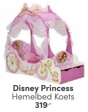 Aanbiedingen Disney princess hemelbed koets - Disney - Geldig van 25/06/2023 tot 08/07/2023 bij Baby & Tiener Megastore