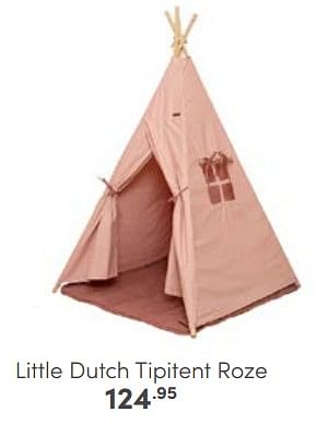 Aanbiedingen Little dutch tipitent roze - Little Dutch - Geldig van 25/06/2023 tot 08/07/2023 bij Baby & Tiener Megastore