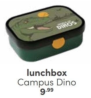 Aanbiedingen Lunchbox campus dino - Huismerk - Baby &amp; Tiener Megastore - Geldig van 25/06/2023 tot 08/07/2023 bij Baby & Tiener Megastore