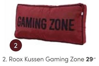 Aanbiedingen Roox kussen gaming zone - Huismerk - Baby &amp; Tiener Megastore - Geldig van 25/06/2023 tot 08/07/2023 bij Baby & Tiener Megastore