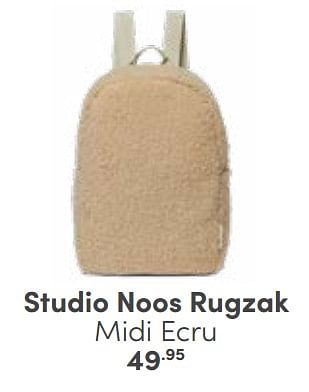Aanbiedingen Studio noos rugzak midi ecru - Studio Noos - Geldig van 25/06/2023 tot 08/07/2023 bij Baby & Tiener Megastore
