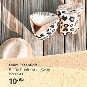 Aanbiedingen Swim essentials beige panterprint zwembandjes - Swim Essentials - Geldig van 25/06/2023 tot 08/07/2023 bij Baby & Tiener Megastore