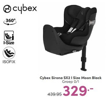 Aanbiedingen Cybex sirona sx2 i size moon black - Cybex - Geldig van 25/06/2023 tot 01/07/2023 bij Baby & Tiener Megastore