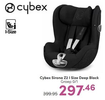 Aanbiedingen Cybex sirona z2 i size deep black - Cybex - Geldig van 25/06/2023 tot 01/07/2023 bij Baby & Tiener Megastore