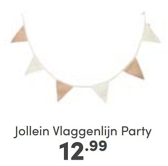 Aanbiedingen Jollein vlaggenlijn party - Jollein - Geldig van 25/06/2023 tot 01/07/2023 bij Baby & Tiener Megastore