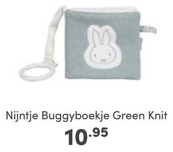 Aanbiedingen Nijntje buggyboekje green knit - Nijntje - Geldig van 25/06/2023 tot 01/07/2023 bij Baby & Tiener Megastore