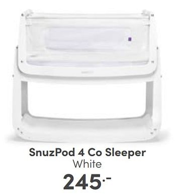 Aanbiedingen Snuzpod 4 co sleeper - SNÃœZ - Geldig van 25/06/2023 tot 01/07/2023 bij Baby & Tiener Megastore