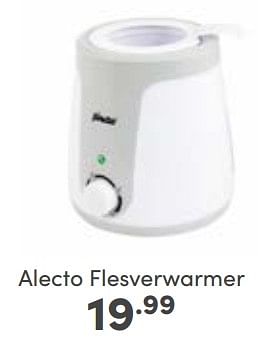 Aanbiedingen Alecto flesverwarmer - Alecto - Geldig van 25/06/2023 tot 01/07/2023 bij Baby & Tiener Megastore