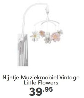 Aanbiedingen Nijntje muziekmobiel vintage little flowers - Nijntje - Geldig van 25/06/2023 tot 01/07/2023 bij Baby & Tiener Megastore