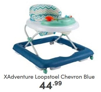 Aanbiedingen Xadventure loopstoel chevron blue - Xadventure - Geldig van 25/06/2023 tot 01/07/2023 bij Baby & Tiener Megastore