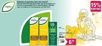 Aanbiedingen Vsm kind prrrikweg spray - VSM - Geldig van 21/06/2023 tot 08/07/2023 bij De Online Drogist