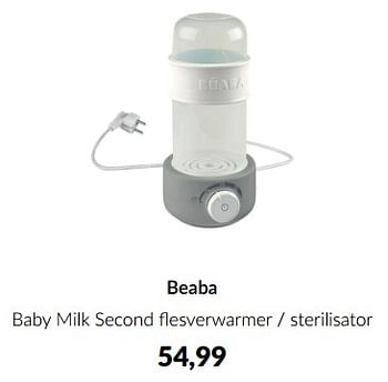 Aanbiedingen Beaba baby milk second flesverwarmer - sterilisator - Beaba - Geldig van 20/06/2023 tot 17/07/2023 bij Babypark