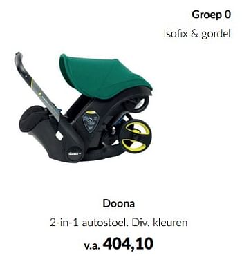Aanbiedingen Doona 2-in-1 autostoel - Doona - Geldig van 20/06/2023 tot 17/07/2023 bij Babypark