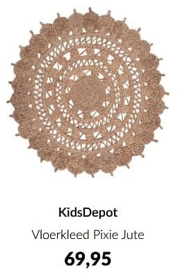 Aanbiedingen Kidsdepot vloerkleed pixie jute - KidsDepot  - Geldig van 20/06/2023 tot 17/07/2023 bij Babypark