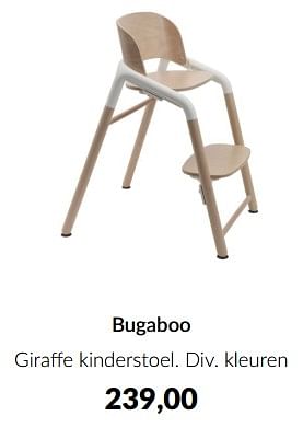 Aanbiedingen Bugaboo giraffe kinderstoel - Bugaboo - Geldig van 20/06/2023 tot 17/07/2023 bij Babypark