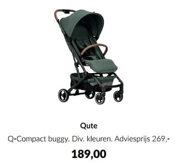 Aanbiedingen Qute q-compact buggy - Qute  - Geldig van 20/06/2023 tot 17/07/2023 bij Babypark
