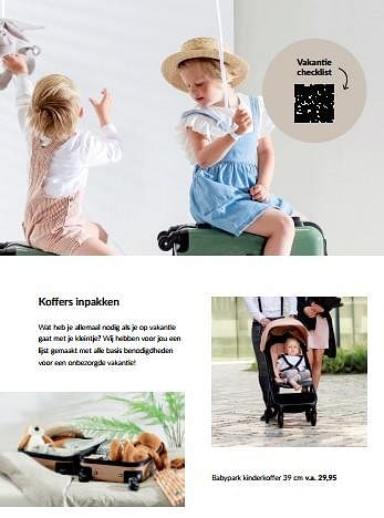 Aanbiedingen Babypark kinderkoffer - Huismerk - Babypark - Geldig van 20/06/2023 tot 17/07/2023 bij Babypark