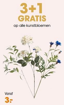 Aanbiedingen Kunstbloemen - Huismerk - Kwantum - Geldig van 17/07/2023 tot 30/07/2023 bij Kwantum